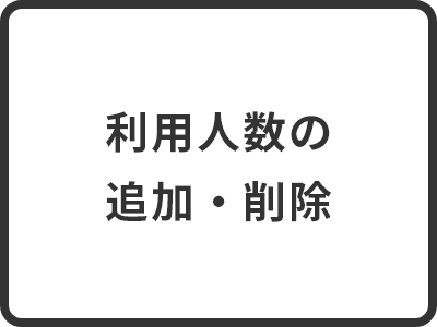 利用人数の追加・削除